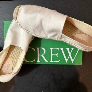 Brand New J. Crew Espadrille Flats in Linen